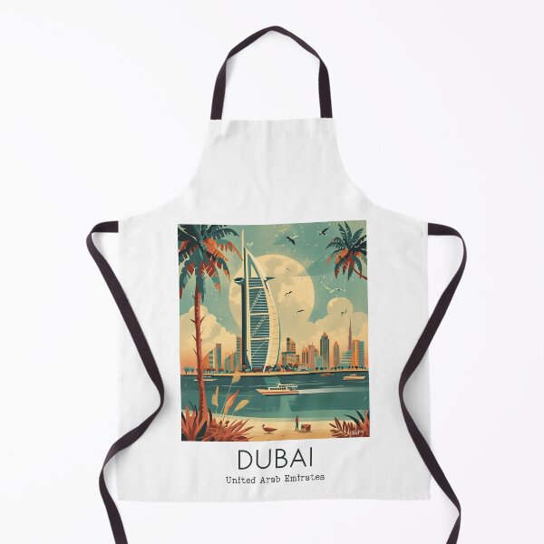 Item preview, A Vintage Travel Illustration of Dubai - United Arab Emirates designed and sold by GoodOldVintage.
