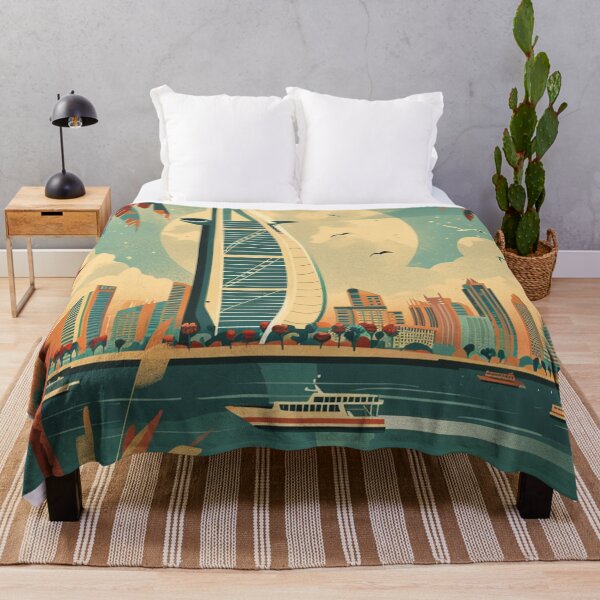 Item preview, A Vintage Travel Illustration of Dubai - United Arab Emirates designed and sold by GoodOldVintage.