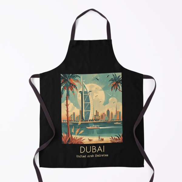 Item preview, A Vintage Travel Illustration of Dubai - United Arab Emirates designed and sold by GoodOldVintage.