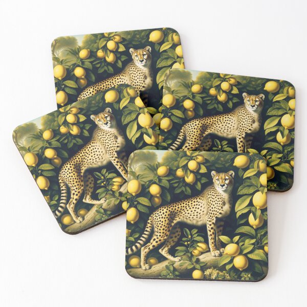 Item preview, Cheetah and lemons designed and sold by ClumsyClouds.