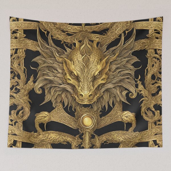 Item preview, The Golden Dragon designed and sold by letsgetinspired.