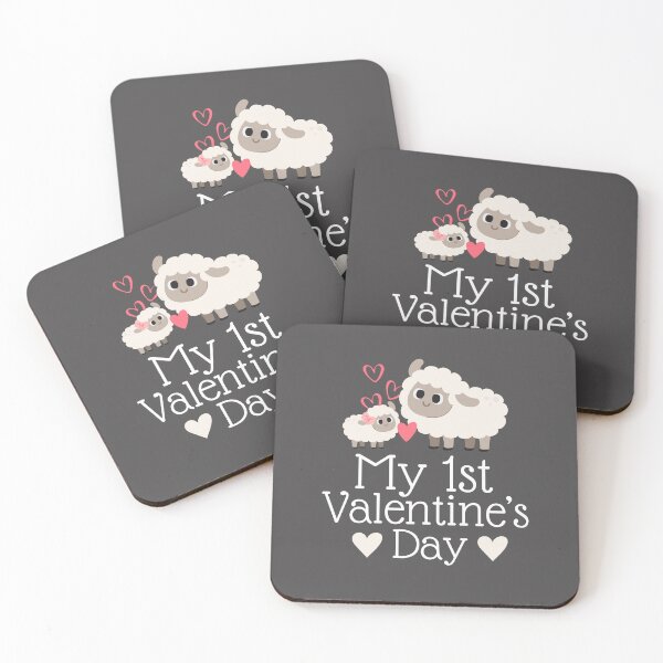 Item preview, Adorable Valentine's Day gifts Sheep Newborn Design My 1st Valentine's Day designed and sold by TheVirtualSpace.