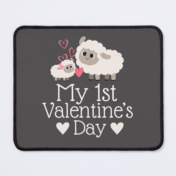 Item preview, Adorable Valentine's Day gifts Sheep Newborn Design My 1st Valentine's Day designed and sold by TheVirtualSpace.