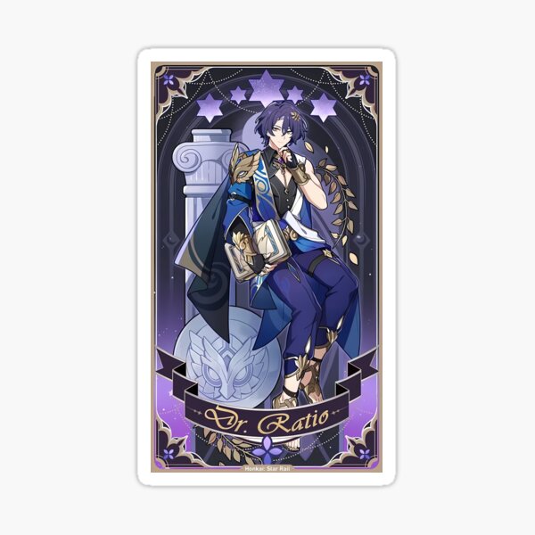 Dr Datio Revelation Card Honkai Star Rail Sticker