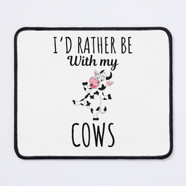 Item preview, I'd rather be with my cows, funny cow lovers and owners saying designed and sold by NBSStore.