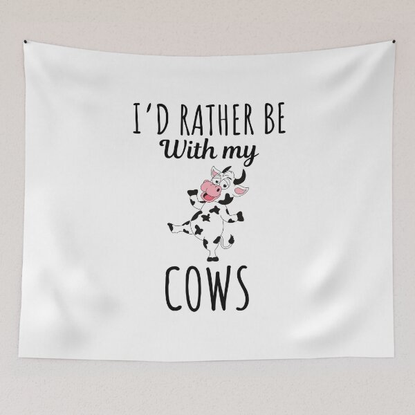 Item preview, I'd rather be with my cows, funny cow lovers and owners saying designed and sold by NBSStore.