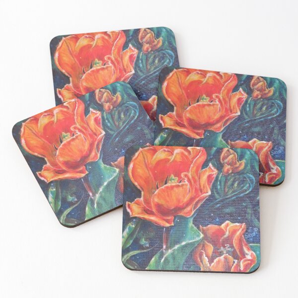 Item preview, Orange Tulips - love connection happiness understanding designed and sold by LittleLiz.