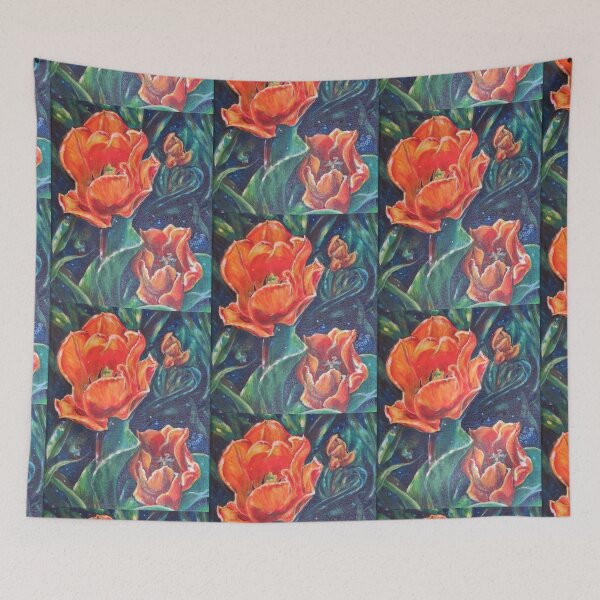 Item preview, Orange Tulips - love connection happiness understanding designed and sold by LittleLiz.