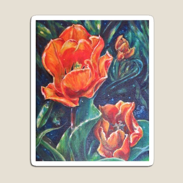 Item preview, Orange Tulips - love connection happiness understanding designed and sold by LittleLiz.