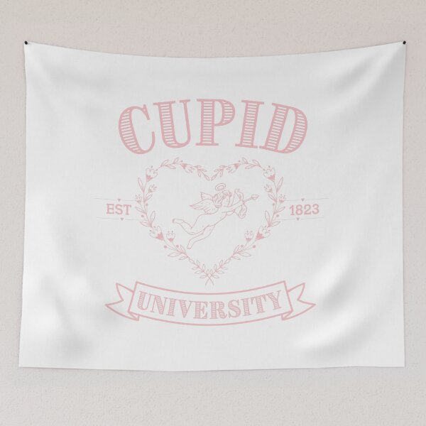 Item preview, Cupid University T-Shirt, Cute Valentine's Day Shirt, Cute College Sweatshirt Classic T-Shirt, Pink designed and sold by KnockingLouder.