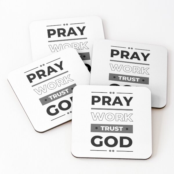 Item preview, Prayer, Work, Trust in God designed and sold by Crea-Designer.