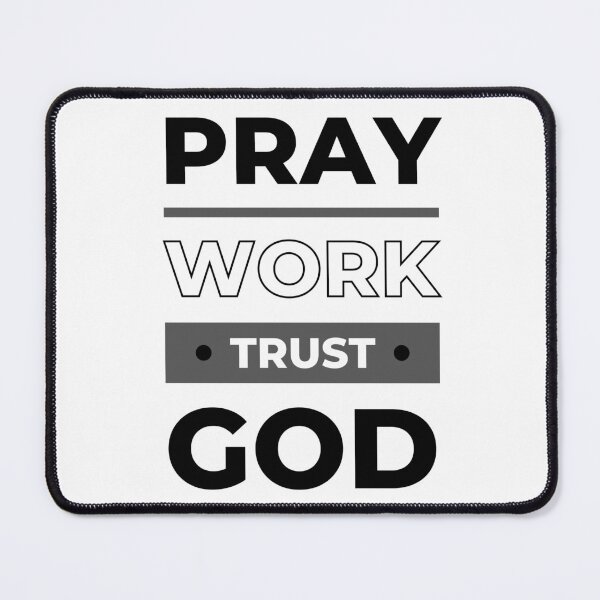 Item preview, Prayer, Work, Trust in God designed and sold by Crea-Designer.