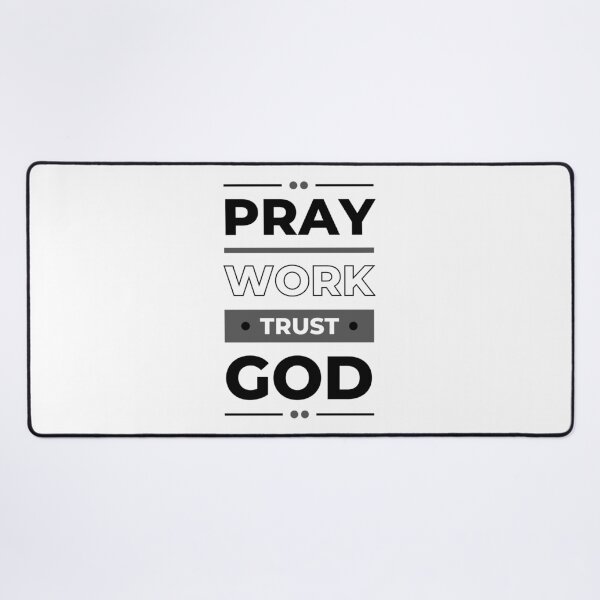 Item preview, Prayer, Work, Trust in God designed and sold by Crea-Designer.