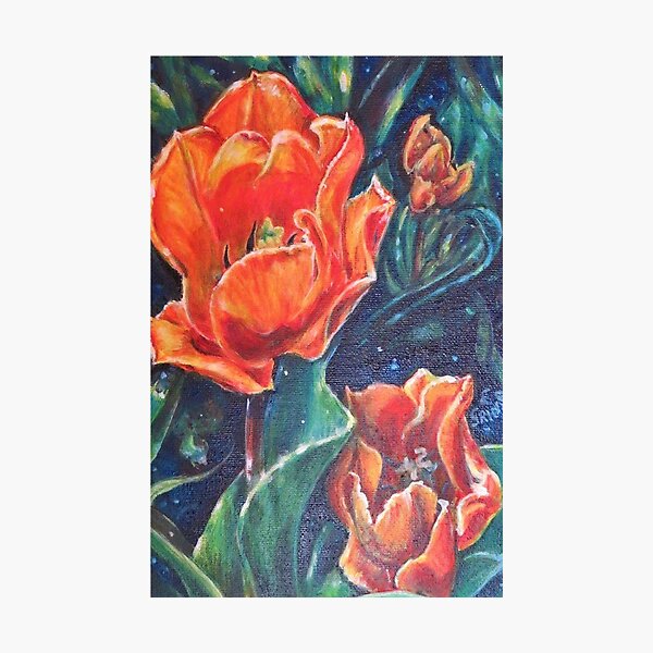 Item preview, Orange Tulips - love connection happiness understanding designed and sold by LittleLiz.