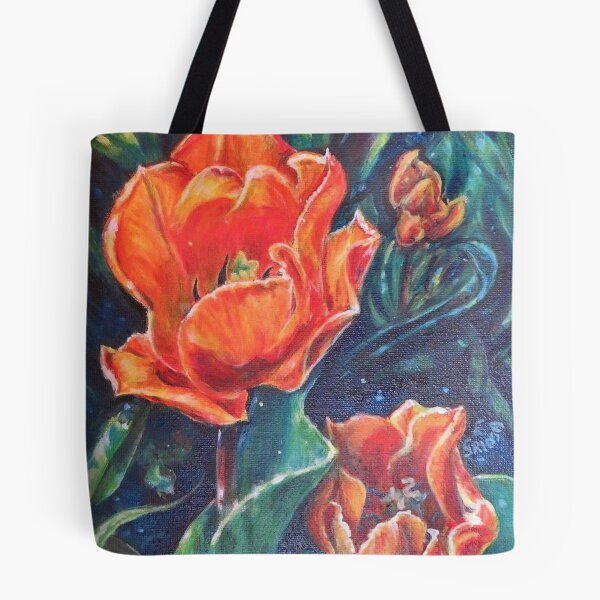 Item preview, Orange Tulips - love connection happiness understanding designed and sold by LittleLiz.