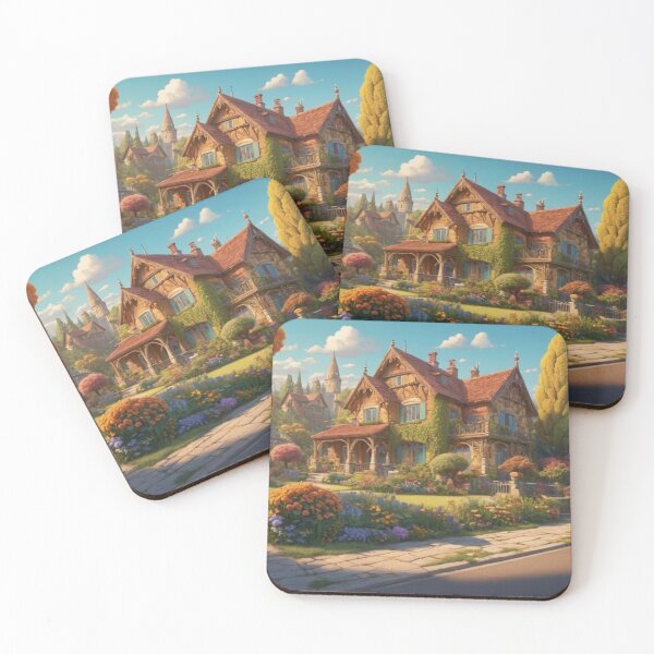 Item preview, Enchanted Countryside Manor: A Serene Landscape designed and sold by DotsAndDesigns.