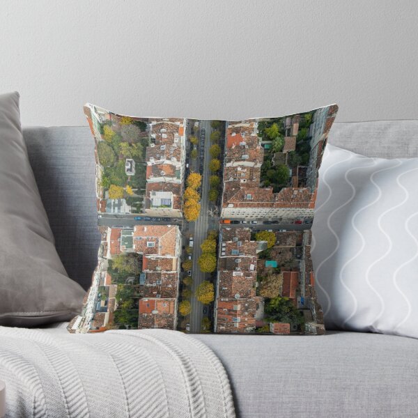 Marseille rooftops - France Throw Pillow