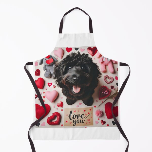 Item preview, Black Cockapoo Valentine Love.  designed and sold by fatbanana.