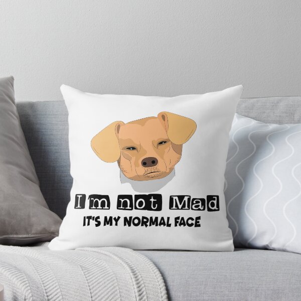 Item preview, I'm not Mad it's my normal face dog angry meme designed and sold by Mariokao.