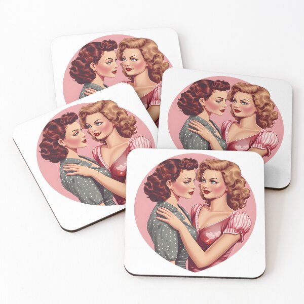 Item preview, Retro comic lesbian couple designed and sold by Anbe_design.