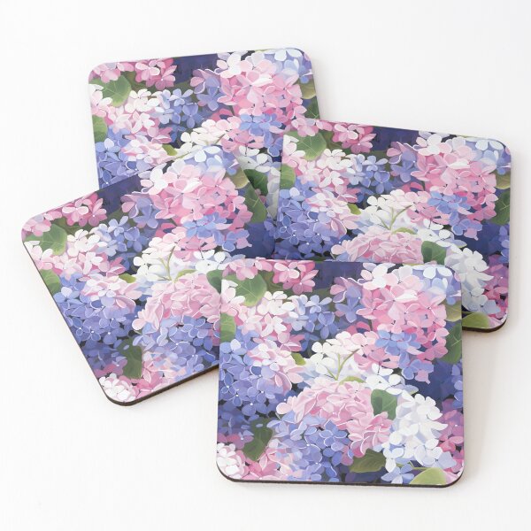 Item preview, Hydrangea Tile 03: Blue Skies and Pastel Puffs Dancing in Nature's Confetti Bowl designed and sold by TheBrainArt.