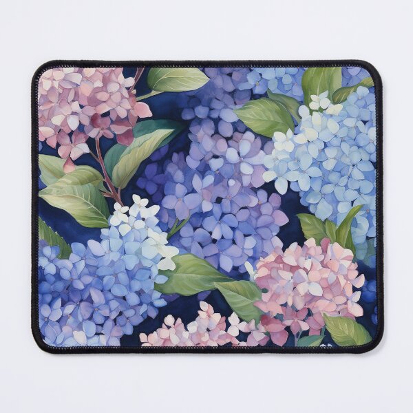 Item preview, Hydrangea Tile 04: Blue Skies and Pastel Puffs Dancing in Nature's Confetti Bowl designed and sold by TheBrainArt.
