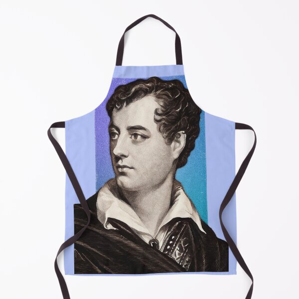 Item preview, English Poet Lord Byron - blue - illustration designed and sold by Litstoy.