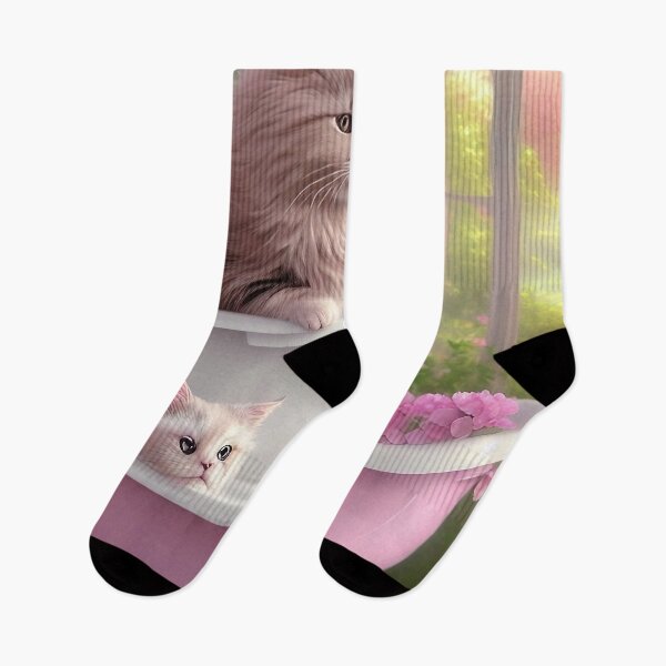 Item preview, Cat Pink Bathtub, animal, pet, cute, chic, kids, children, kittens designed and sold by Cyber Kids.