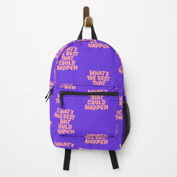 Item preview, Whats The Best That Could Happen in Lilac Purple and Peach Fuzz designed and sold by MotivatedType.