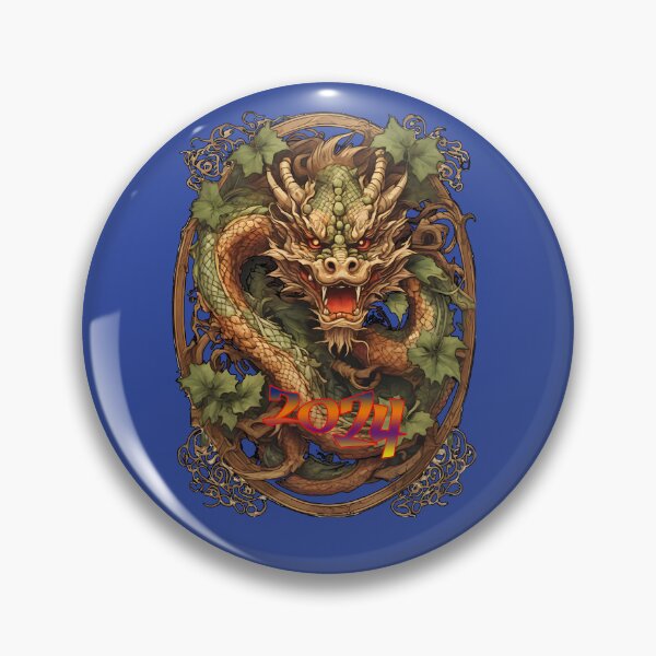 Item preview, Mystical Dragon Prints: Neon Elegance for the Year 2024 designed and sold by leyfinder.