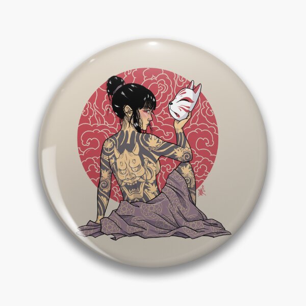 Item preview, Tattooed Kitsune girl designed and sold by churussavioli.