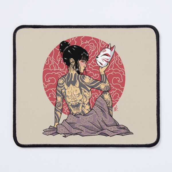 Item preview, Tattooed Kitsune girl designed and sold by churussavioli.