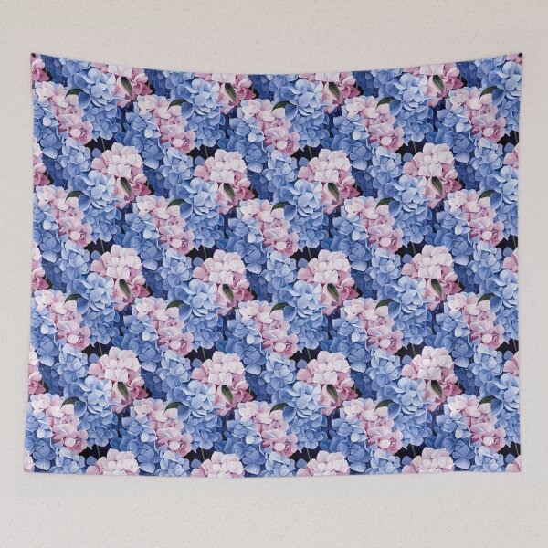 Item preview, Hydrangea Tile 07: Blue Skies and Pastel Puffs Dancing in Nature's Confetti Bowl designed and sold by TheBrainArt.