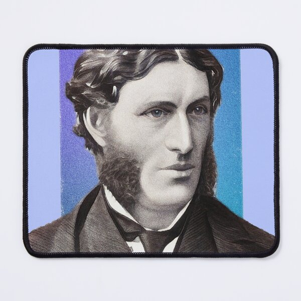 Item preview, English Poet Matthew Arnold - blue - illustration  designed and sold by Litstoy.