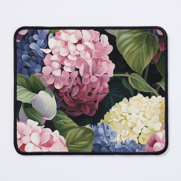 Item preview, Hydrangea Tile 08: Blue Skies and Pastel Puffs Dancing in Nature's Confetti Bowl designed and sold by TheBrainArt.
