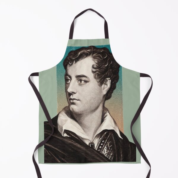 Item preview, English Poet Lord Byron - green - illustration designed and sold by Litstoy.