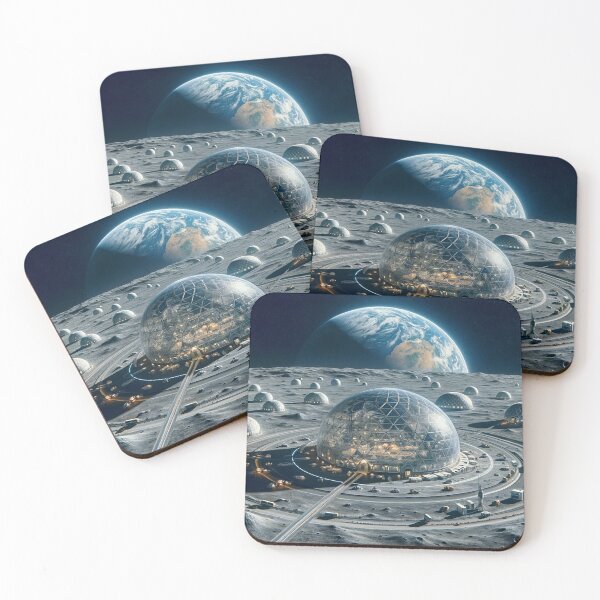 Item preview, Human Settlement on the Moon's Surface - Space Quest designed and sold by ARVA-Digital.