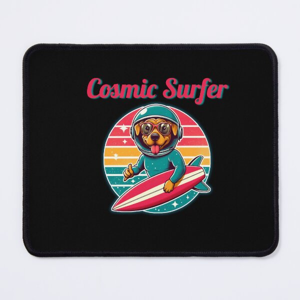 Item preview, Space Surfer Dog Retro designed and sold by SnuggleSafari.