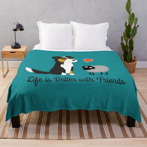 Item preview, Australian Shepherd Dog. Aussie tricolor. Life is better with friends designed and sold by haniku.
