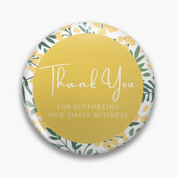 Item preview, Thank You for Supporting Our Small Business - Flower Pattern 02 designed and sold by LD-LailaDesign.