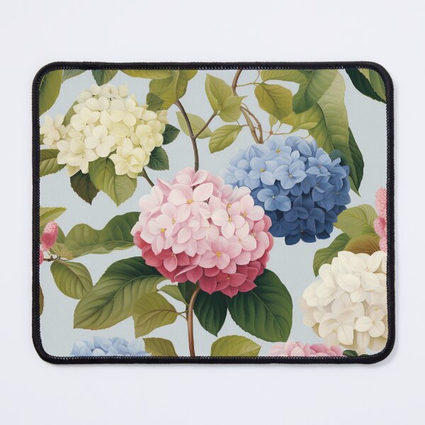 Item preview, Hydrangea Tile 09: Blue Skies and Pastel Puffs Dancing in Nature's Confetti Bowl designed and sold by TheBrainArt.