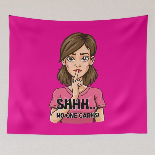 Item preview, Woman with a silencing finger on her lips designed and sold by HarridanCreates.