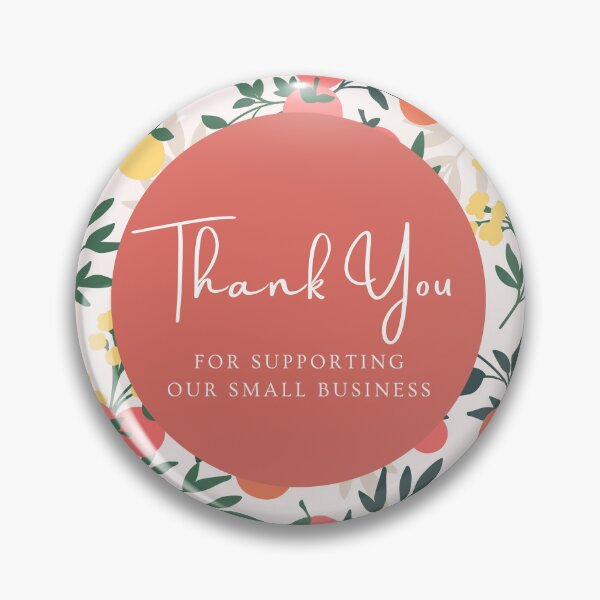 Item preview, Thank You for Supporting Our Small Business - Flower Pattern 05 designed and sold by LD-LailaDesign.