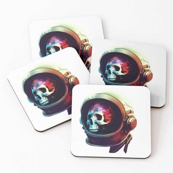 Item preview, Astronaut skull designed and sold by ArtSphere4U.