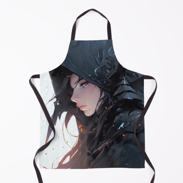 Item preview, Dark Hooded Shadow Assassin Anime Girl designed and sold by bubblegoth.