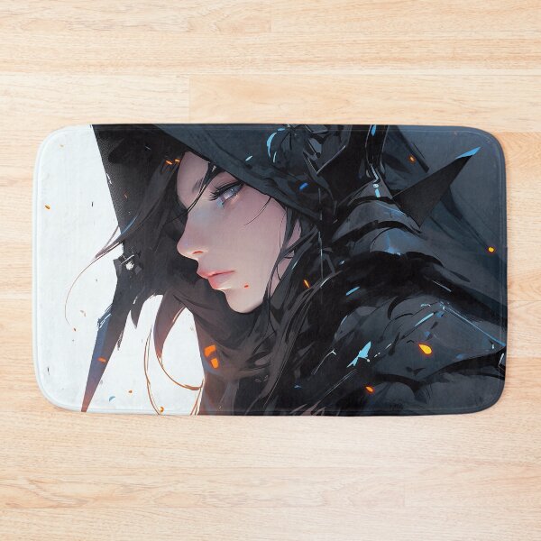 Item preview, Dark Hooded Shadow Assassin Anime Girl designed and sold by bubblegoth.