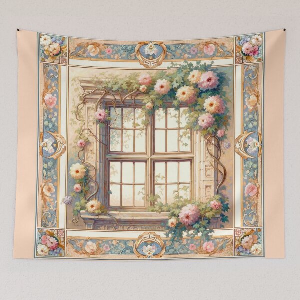 Item preview, Bouquet Balustrade : Vine Window designed and sold by TheCheckerwell.