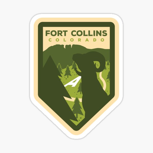 Fort Collins Badge Design Sticker