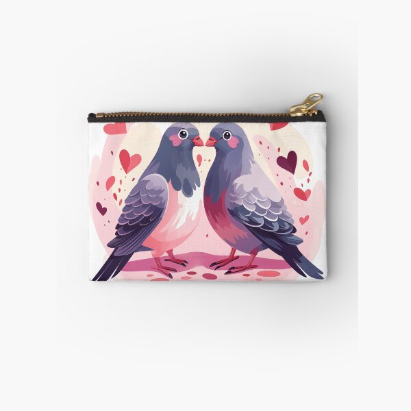 Item preview, Pigeons kissing in love designed and sold by HappyStickBike.