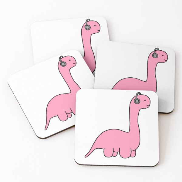 Item preview, Pink Music Dinosaur designed and sold by alandoodles.